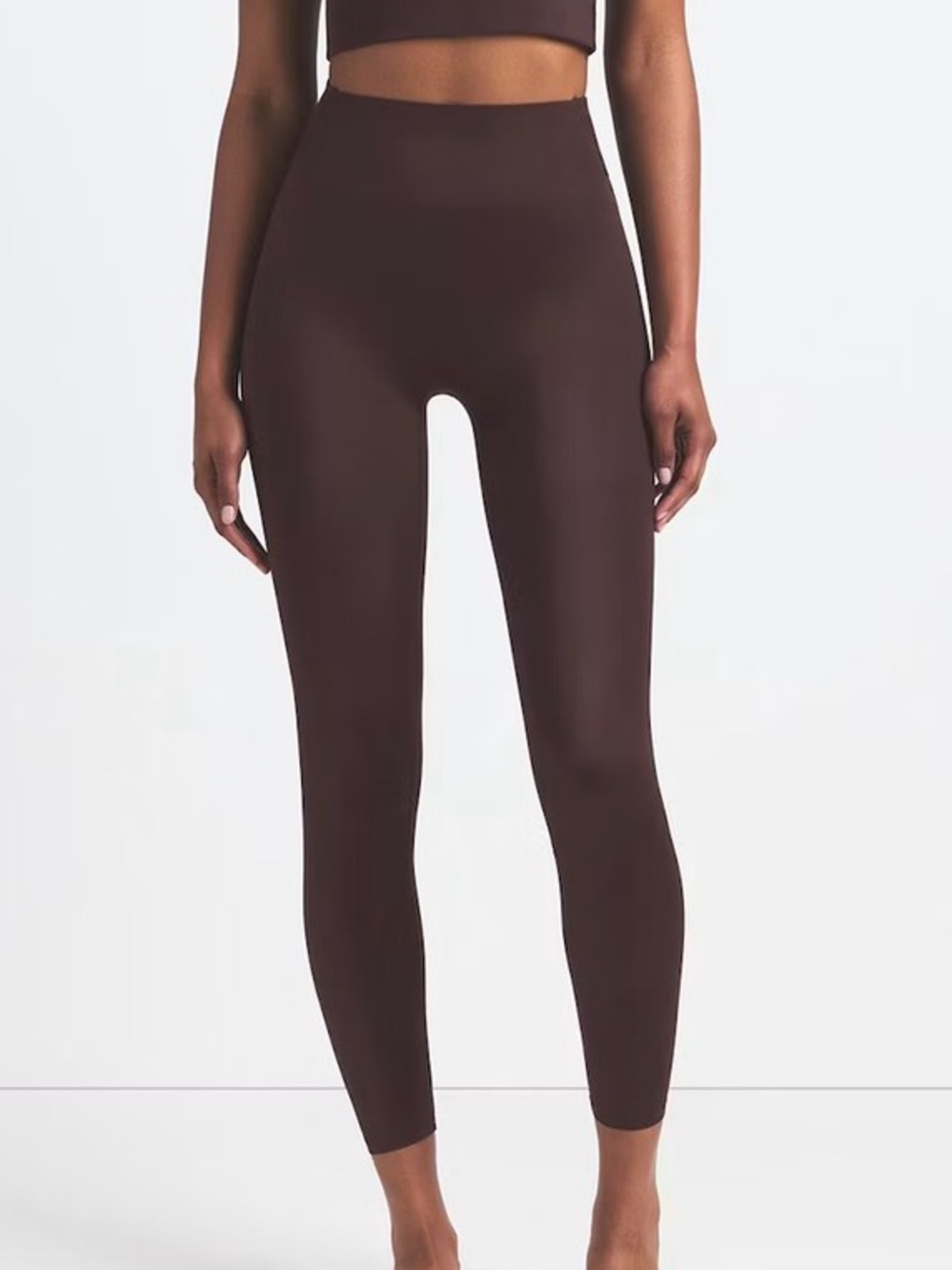 SKIMS Dark Brown High-Waist Leggings
